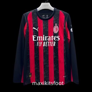 Maillot de foot AC Milan 2025 2026 domicile manches longues