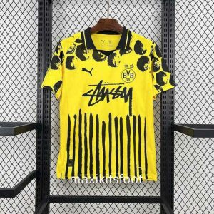 Maillot de foot Dortmund Stussy 2025 2026 jaune