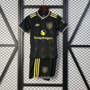 Maillot de foot Manchester United Enfant 2025 2026 Third Noir