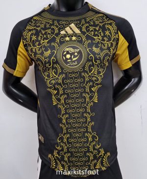 Maillot de foot Match Algérie 2025 2026 Noir et or
